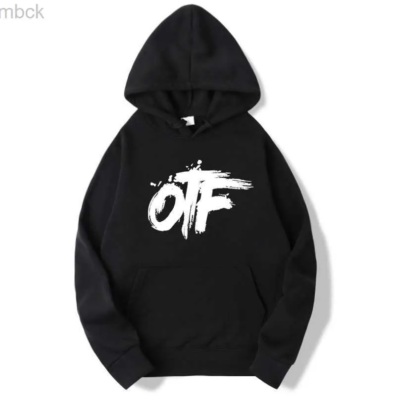 Molus de moletons masculinos apenas o capuz de moda da família OTF Coke Boys Lil Durk Hip Hop Drill Pullovers