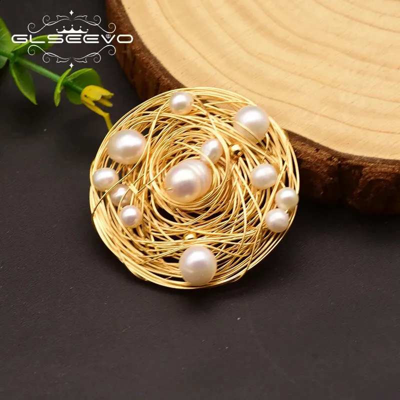 Pinos broches glseevo natural água doce barroco pérola broches para festa de casamento feminino presente pinos e broches luxo jóias finas go0331 231118