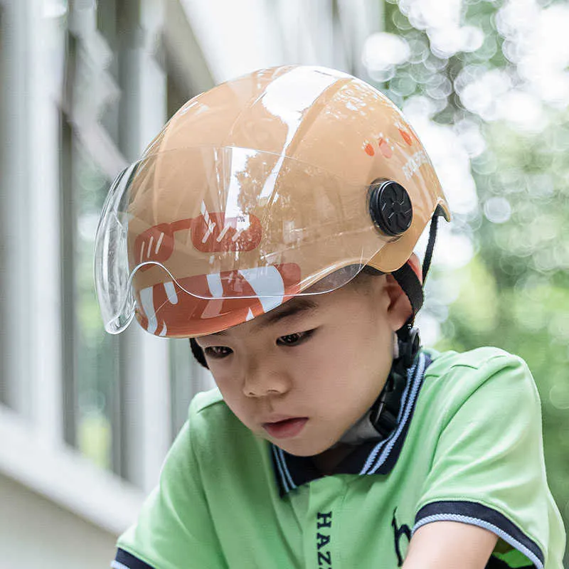 Cykelhjälmar Rockbros Kids Bicycle Helmet For Children Cykel Hjälm Electric MTB Downhill Cycling Helmets pojkar flickor Vindtät skoterhjälm P230419