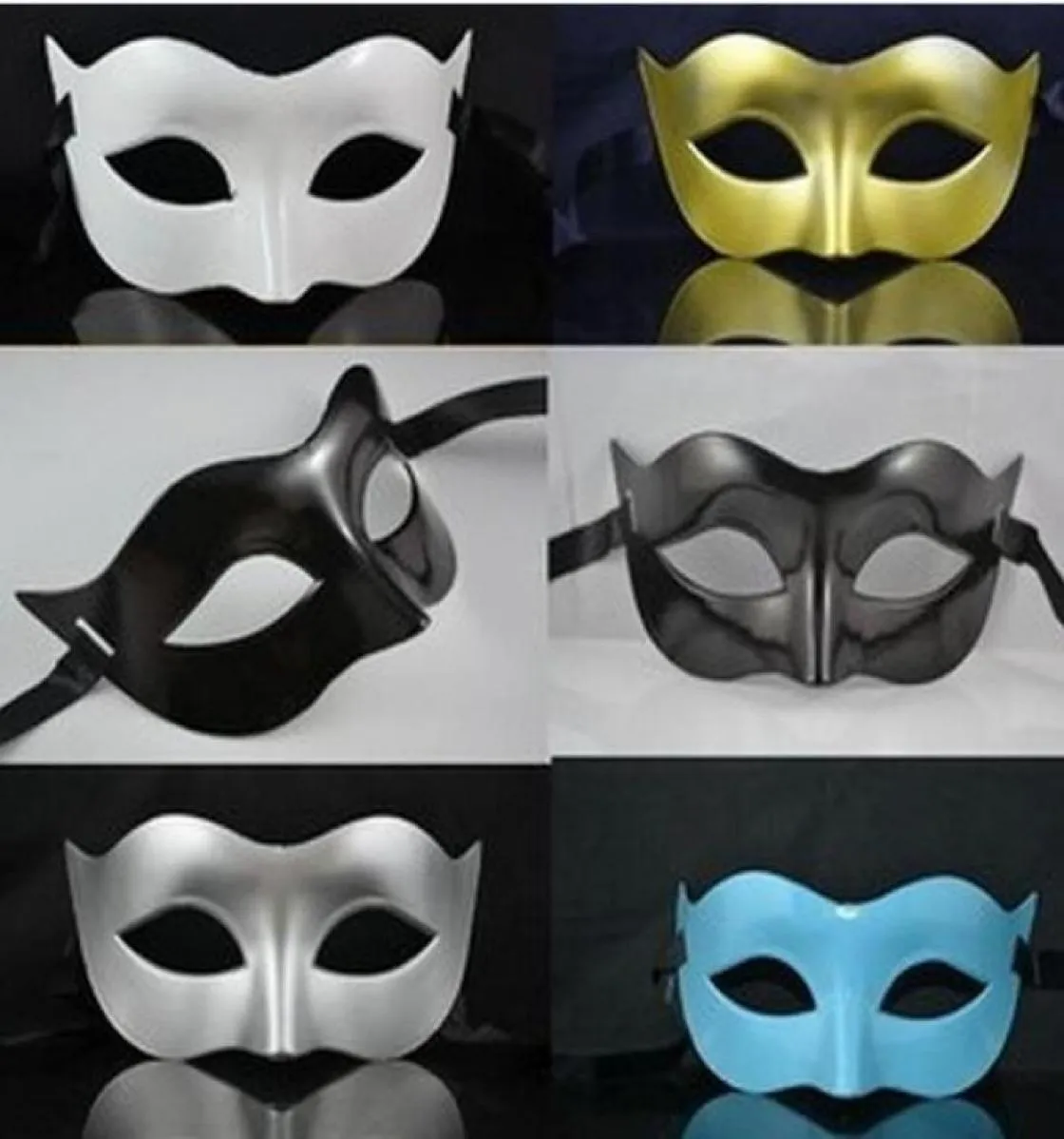 Máscara masculina Halloween Masquerade Máscaras Mardi Gras Venetian Dance Party Face The Mask Mixed Color3014846