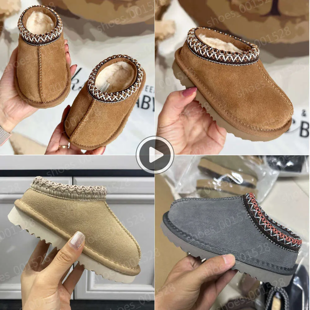 أحذية مصممة صغار صغار الحذاء حذاء Tasman Slippers Tazz Baby Boots Beed Snow Mini Booties Win Winter Australie Fluffy Shoes for Kids