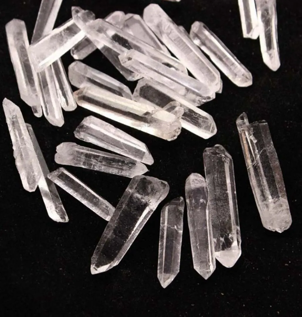 100 g de piedra de cristal de cuarzo transparente natural, 2040 mm, espécimen mineral curativo, energía Reiki y piedra, buena suerte, decoración, manualidades para joyería 9360849