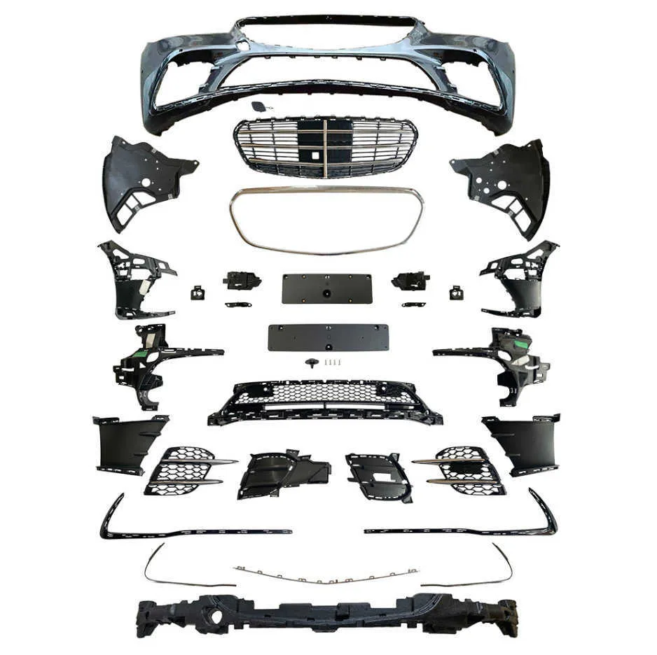 Mercedes Benz S Class W223 Modified To Sports Version Front Bumper Body