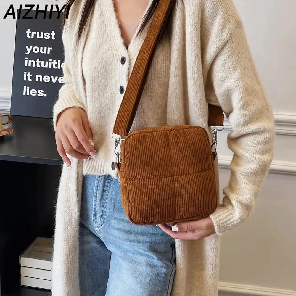 Saco de noite veludo ombro mensageiro outono inverno casual crossbody feminino design tote bolsa bolsa inchado shopper 2023 231118