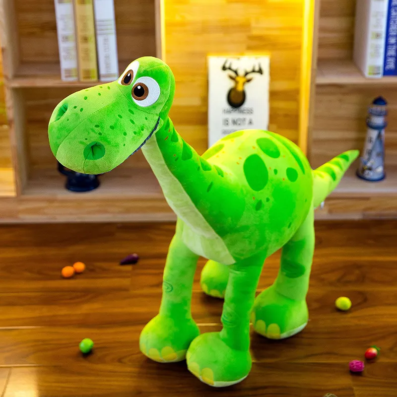 Смоделированные животные Brachiosaurus плюшевые кукол кукла Dinosaur Dill Dirtday's Gitledent Dist Gitle Comfort Doll кукла