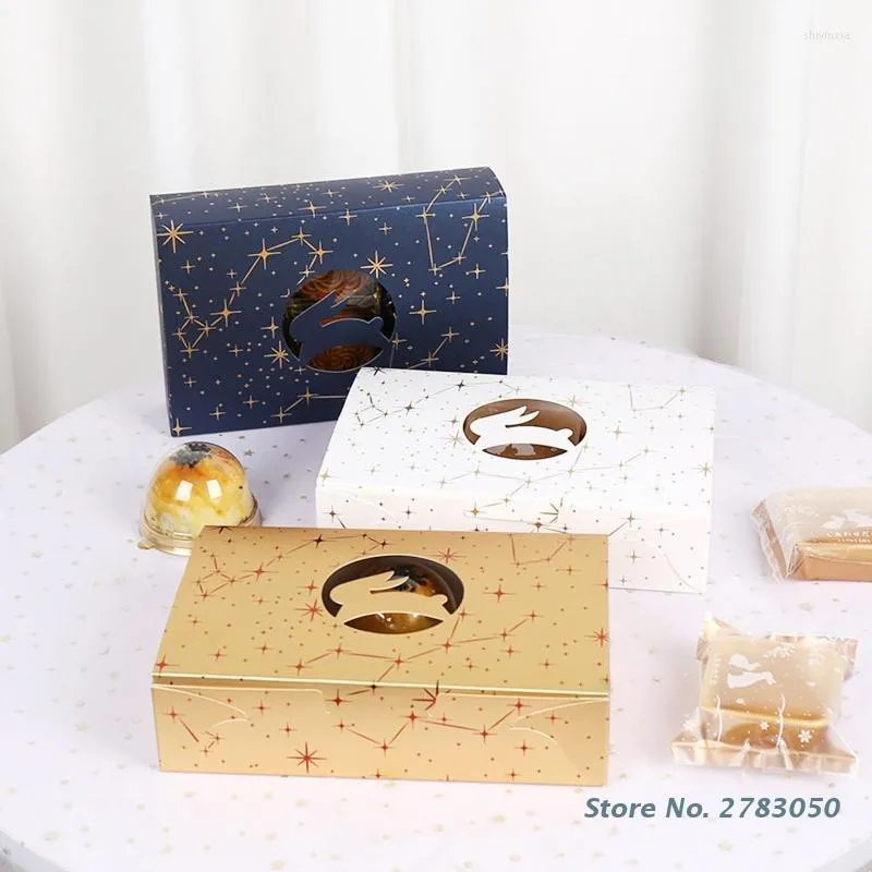 Gift Wrap Gold Wedding Box For Guest Food Carton Paper Boxes Mooncake Cookie Chocolate Cake Packaging Decor