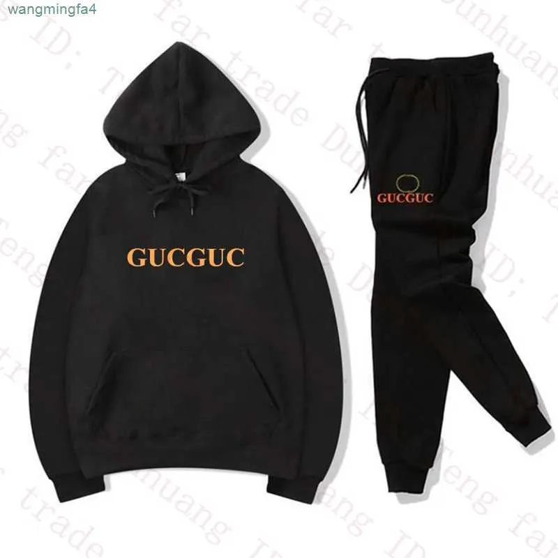 Männer Designer Trainingsanzüge Hoodies Hosen Set Sweatsuit Kapuzen Sweat Anzüge Patchwork Schwarz Solide Marke 2023 Herbst Winter Pullover Sportsuit S-3XL 4628