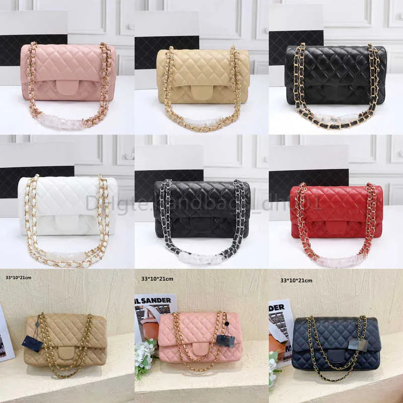 10A Top Tier Womens Mini Square Bag حقيقية متوسطة الكافيار Lambskin Preste Small Double Righ