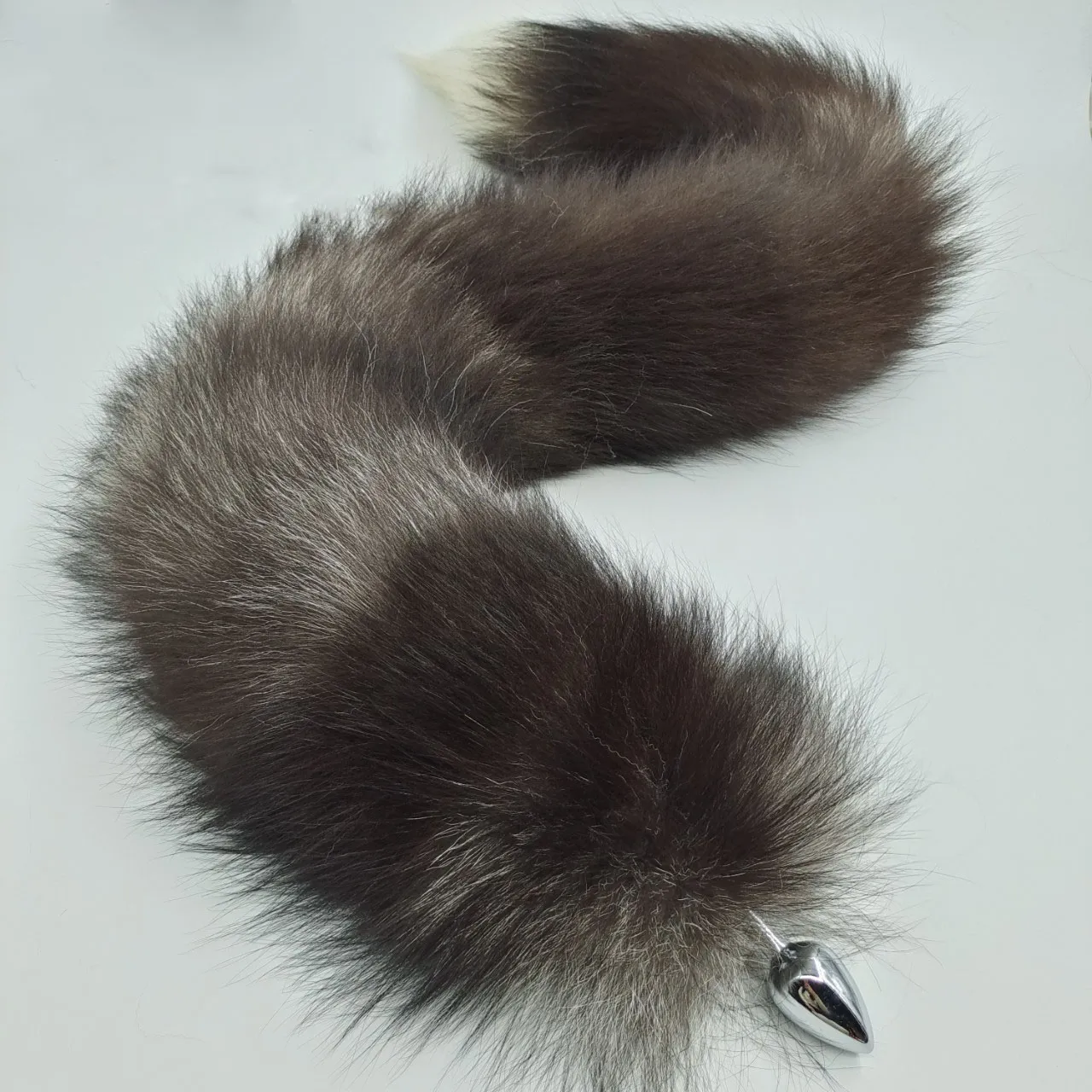 SILVER FOX TAIL PLUG