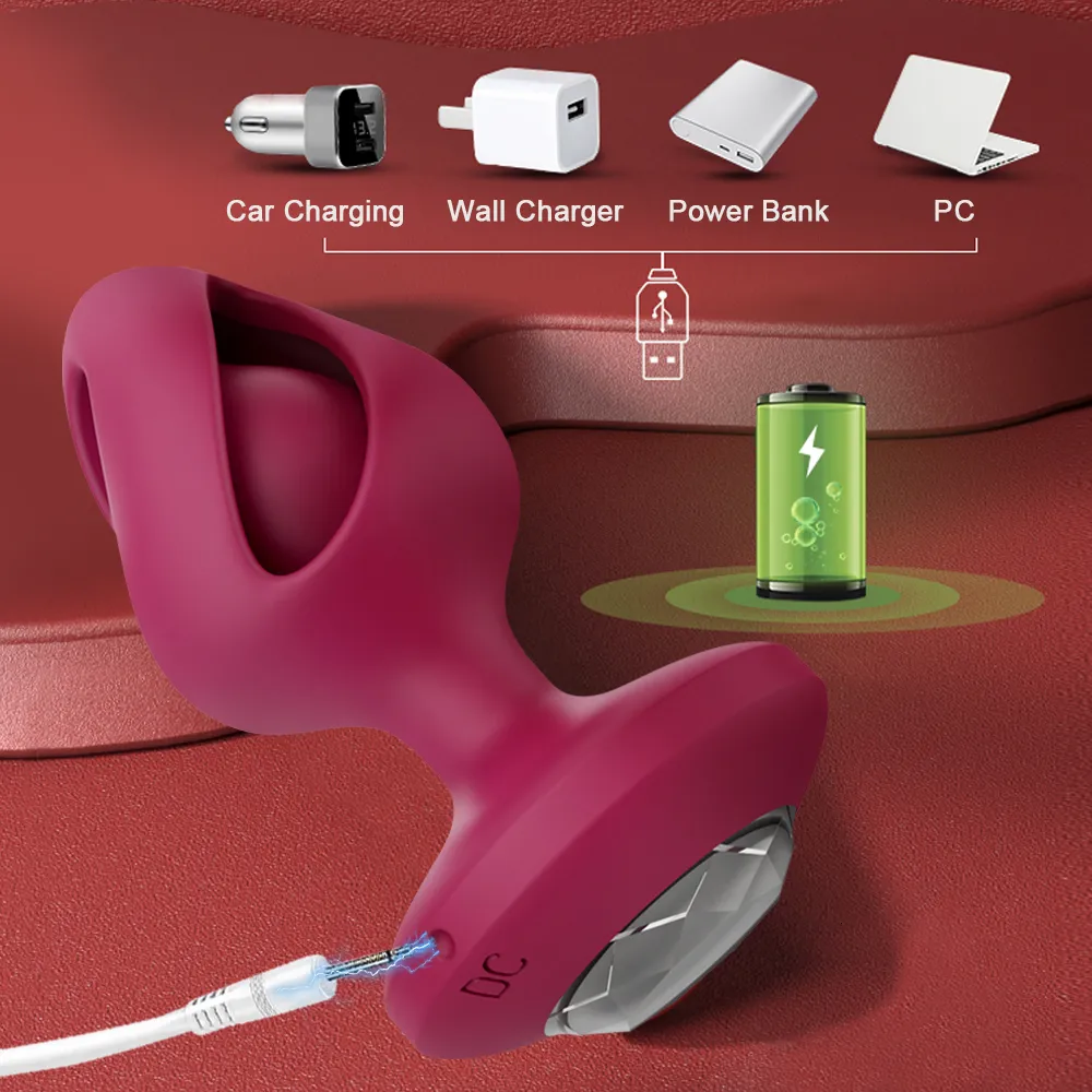 Jouets anaux Plug vibrateur femme bout à bout pour femmes masseur de Prostate sans fil télécommande adultes sexe Buttplug moi_voghion.com