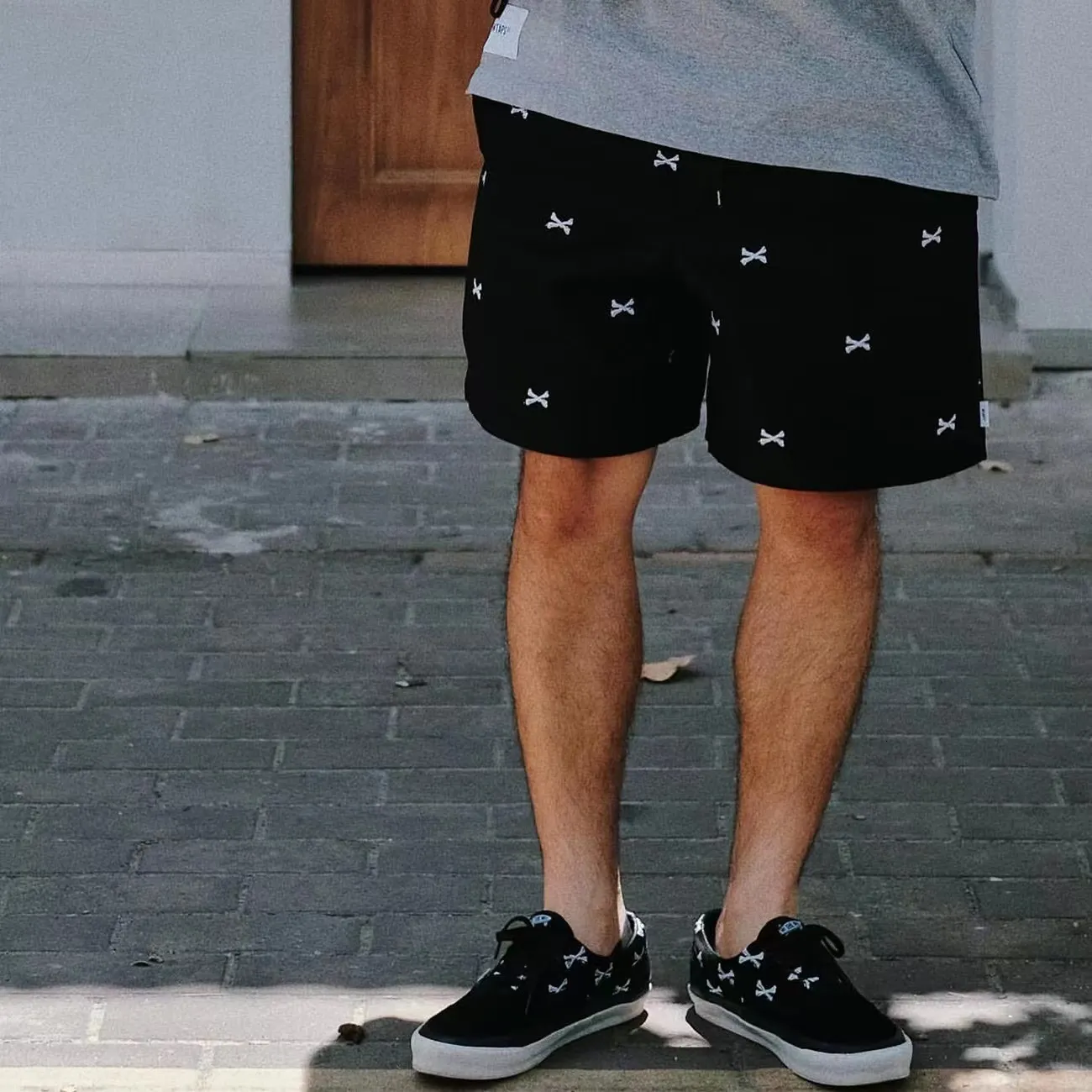 Heren shorts wtaps zomer bot borduurwerk casual broek losse versie van de elastische taille comfortabel ademende paar shorts 230419