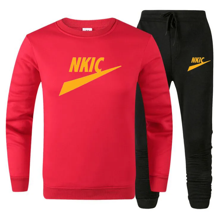 New Spring Autumn Men Tracksuit 2 Pieces Set Sweatshirt Sweatpants men Casual Sports Jogging Hip-hop Clothing
