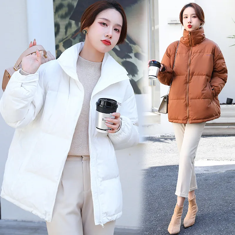 Hot Selling Fashion Autumn And Winter Large Size Lightweight Coat Women's Short White Duck Down Puffer Jacket Women