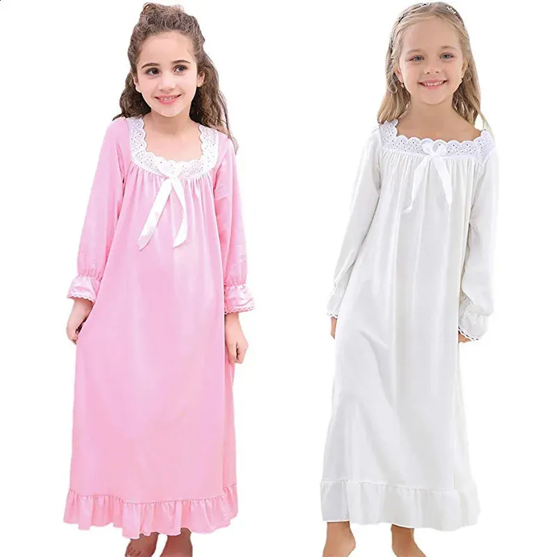 Pajamas Baby Girl Clothes Princess Nightgown Long Sleeve Sleep