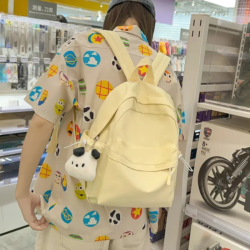 Torby szkolne małe damskie plecak wodoodporny nylon Modna japońska casual dziewczyna torba Mini Mochila Girls Student School Bag 231118