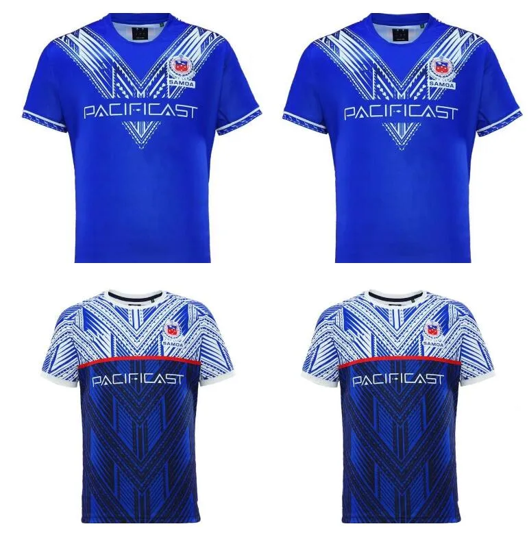 Samoa Rugby Jerseys 23/24 Home Away Blue White 2023 2024 National Team S-5XL World Cup