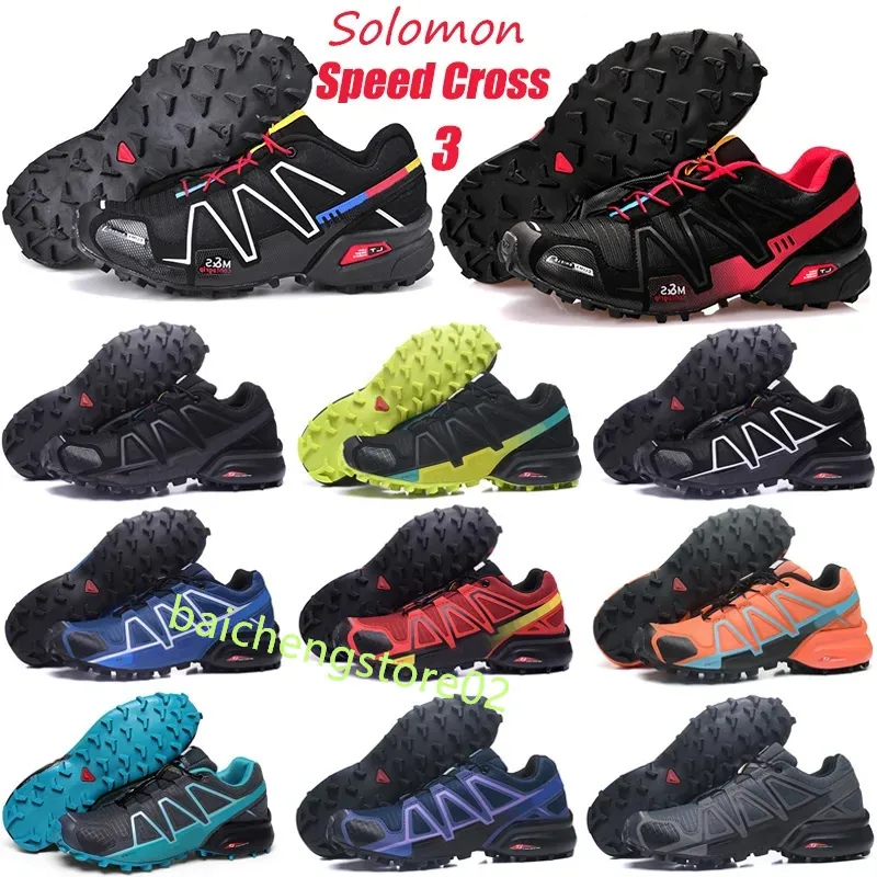 2024 chaussures de course Speed Cross 3.0 III CS hommes noir rouge blanc bleu foncé pomme vert jaune hommes baskets de sport de plein air 40-46 B9