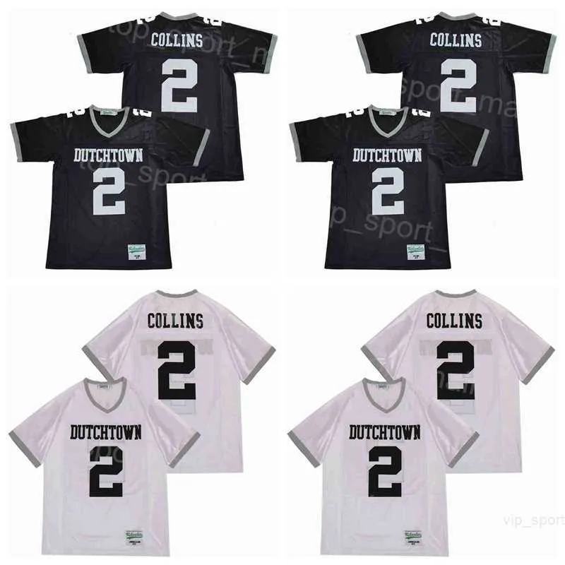 High School Football 2 Landon Collins Jerseys Dutchtown Pullover White Team Color Embroidery and Sying For Sort Fans Breattable College Moive University