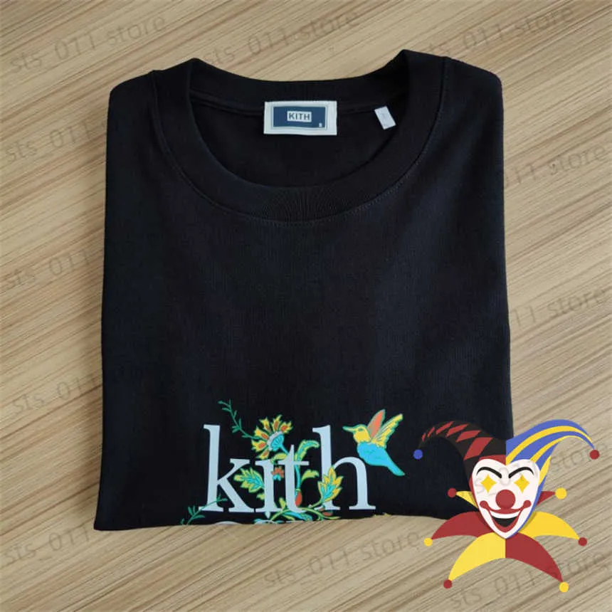 Męskie koszulki Ogniarskie kwiaty Kith Tee T Shirt Mężczyźni Kobiety 1 1 Najlepsza jakość top tees T-shirt T230419