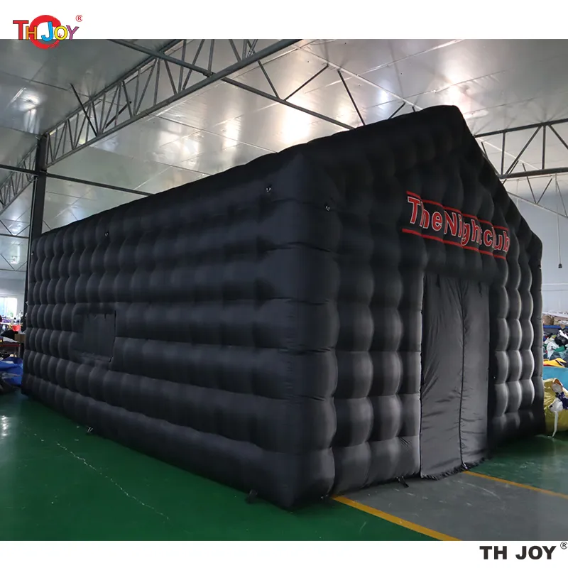 Large Black Inflatable Night Club Cube Wedding Tent Square Gazebo Event  Room Big Mobile Portable Party Pavilion for Backyard - AliExpress