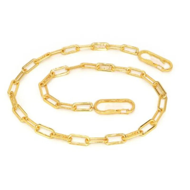 Cintura a catena Catene la vita da donna Accessori abiti in metallo dorato cinturino da donna Designer Letter Links Cinture Borse Tracolle