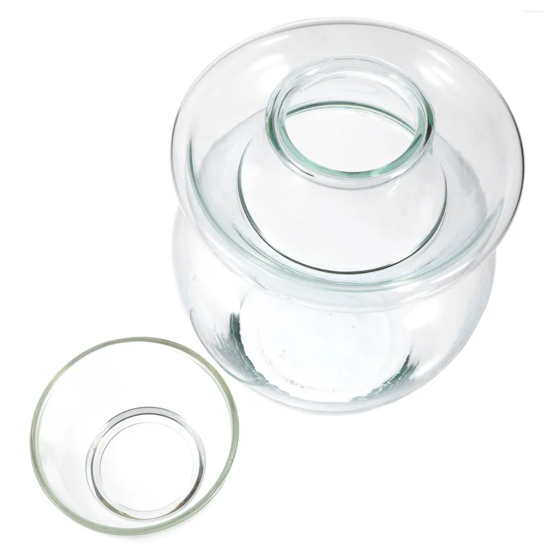 Bouteilles de stockage Pot de cornichon en verre transparent Ménage Boîte scellée pour aliments de grande capacité pour la cuisine