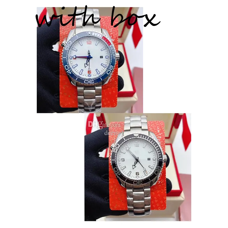 007 Watch Designer Mens Watch 44 مم سوار الفولاذ المقاوم للصدأ مقاوم للصدأ جودة عالية من الياقوت مونترس مونترز Relojes de Alta Calidad Oologio di lusso