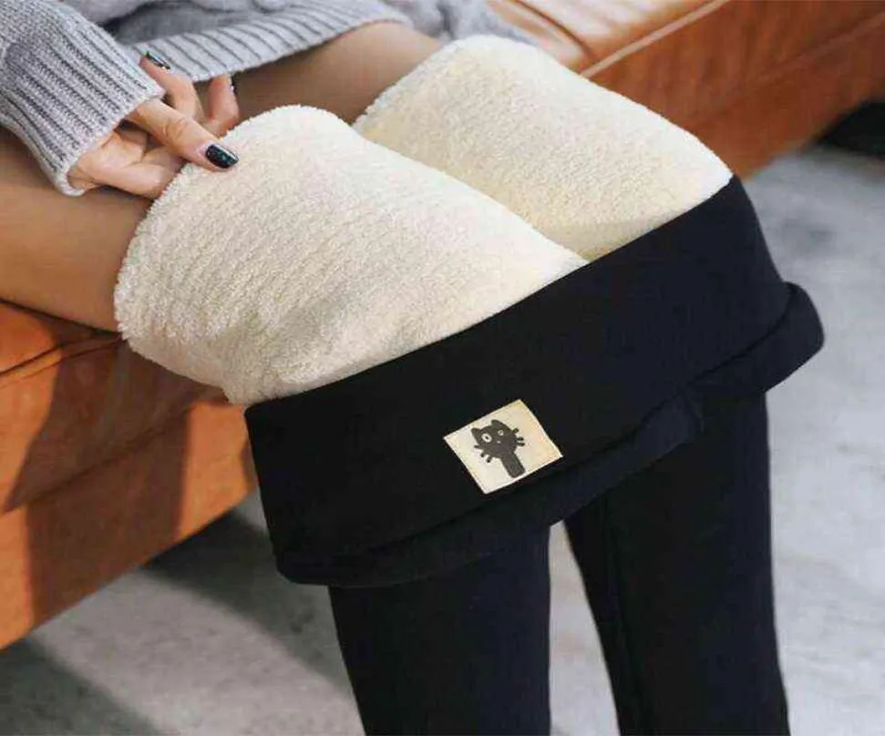 Winter Womens Sherpa Fleece Lined High Waist Thermal Thick Leggings For Winter  Cashmere Black/Gray 2021 Cold Weather Warm Pants H12217781264 From Jjdl,  $16.1