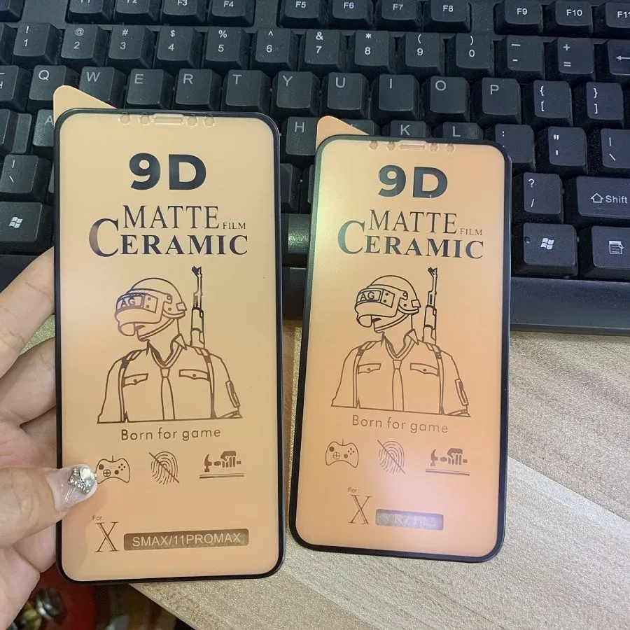 100pcs/lot 9d 무광택 소프트 세라믹 보호 필름 iPhone 15 14 13 12 Mini 11 Pro XR XS Max 7 6 Plus SE2020 Full Cover 소프트 스크린 보호기