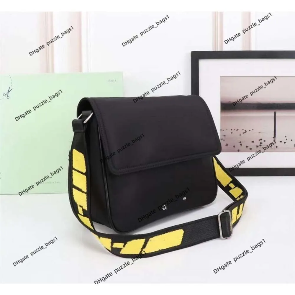 Designer Bags off Brand White Backpack classic Embroidered Shoulder Strap Fashion Label Casual Shopping Letter Diagonal Cross Square Single Crossbody handbag