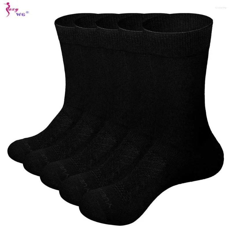 Calcetines deportivos SEXYWG 5 par/set de algodón para hombre estilo negro BlueBusiness hombres suave transpirable verano invierno para hombre