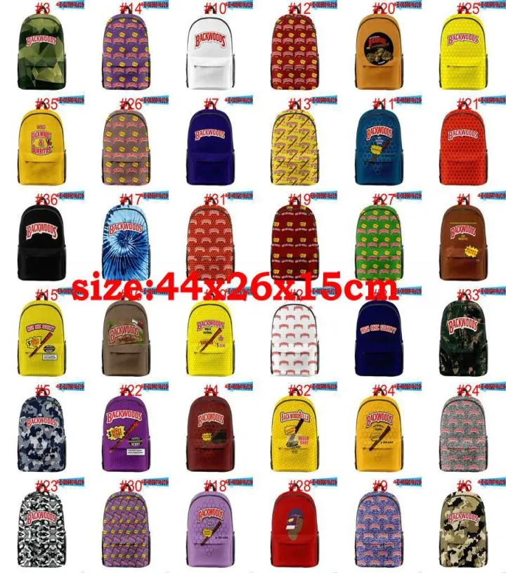 Kırmızı Boyun Makinesi Backwood Backpack Beyaz Rus Backwoods Sırt Çantası Siyah N Tatlı Backwoods Sırt Çantası Baskı Çantası Dizüstü Omuz Scho8552786