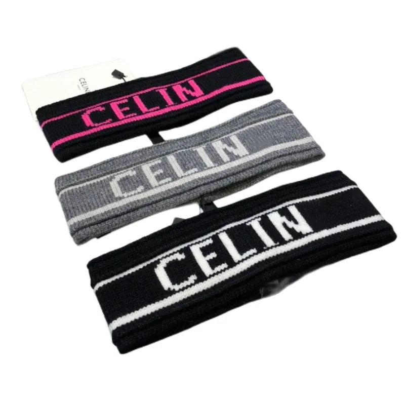 Designer Sweatbands Sports pannband Män kvinnor, fukt Wicking Hairband Athletic Thandduk Pannband Bomullshuvud Svettband för löpning, cykling, yoga, spa