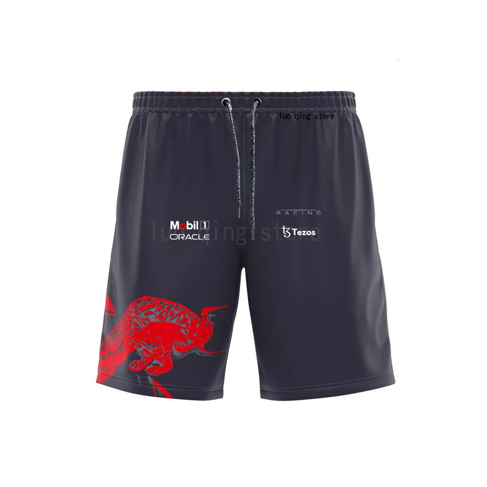 Męskie spodenki 2023 Wyścigowe spodnie sportowe na świeżym powietrzu Super Casual Pant Red Animal Team Bull Beach Bottoms 230419