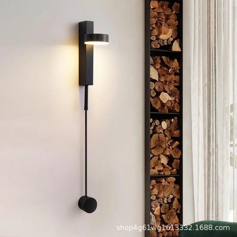 Lampa ścienna vintage nowoczesne szklane kinkiety marmurowe lukier huśtawka lampka bezprzewodowa dioda LED do sypialni