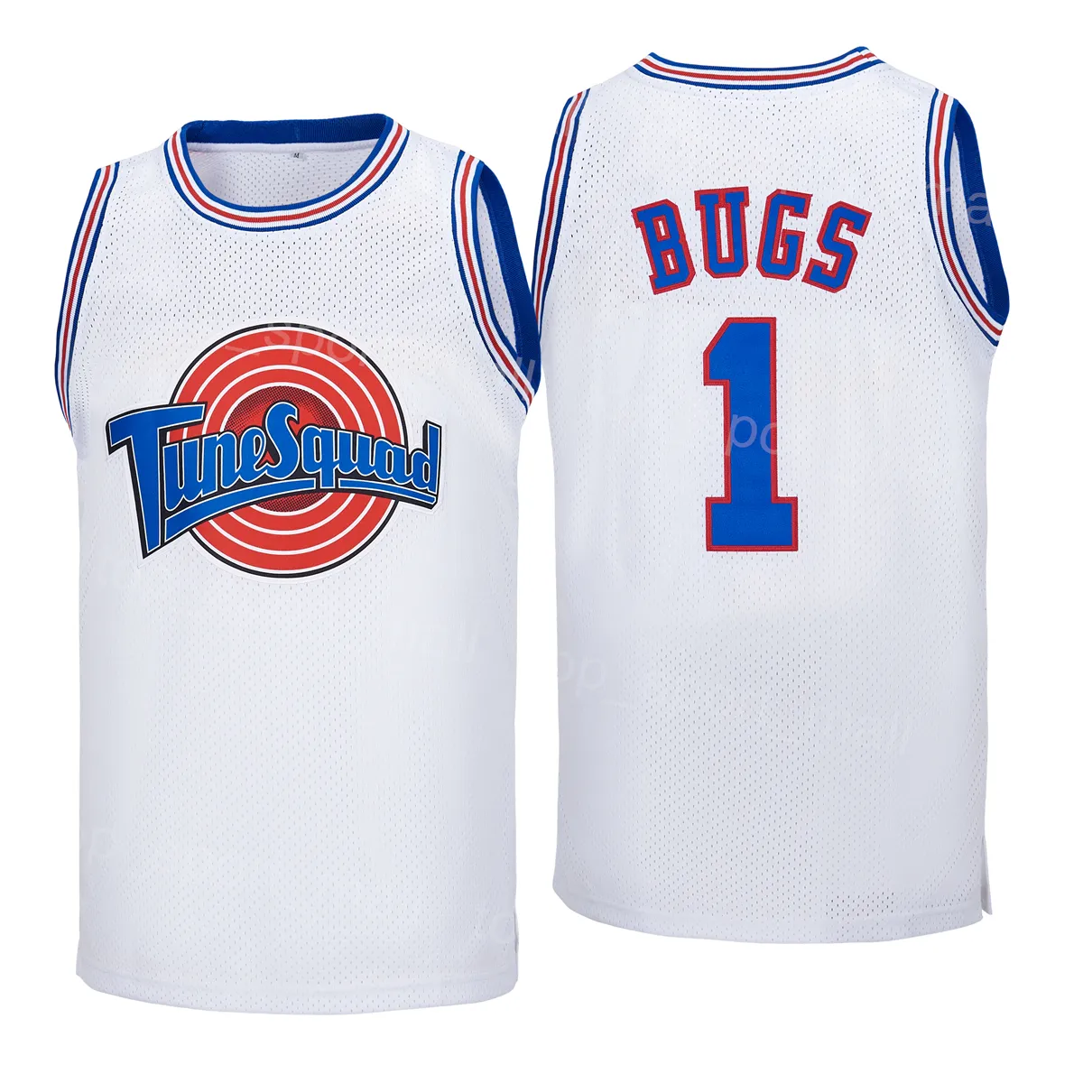 Maglia Moive Basket Tune Squad Looney Tunes Space Jam 2 Daffy Duck 22 Bill Murray 1 Bugs Bunny 10 Lola Bunny LeBron James 6 Michael 23 TAZ College Nero Bianco Rosso Da 12 15 DHgate