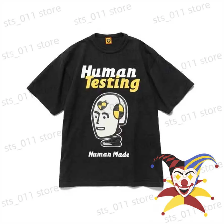 Mäns T-shirts 2023SS Robot Printing Human Made T-shirt Män kvinnor Högkvalitativ t-shirt Human Made Top Tees T230419