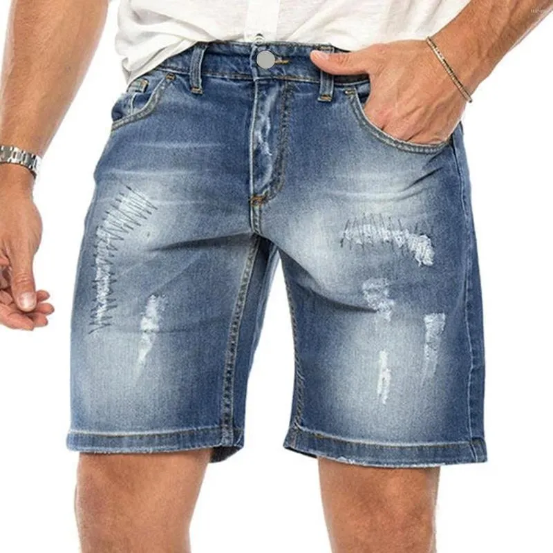 Heren jeans jongenskleding heren casual shorts spring pocket sport zomer bodybuilding denim korte broek tan