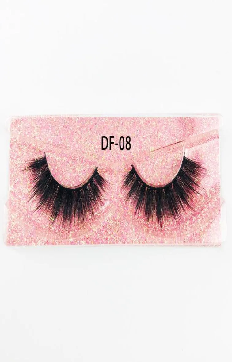 ögonfransar förlängningar 3D False Eyelash Makeup Produkt för kvinna och tjej naturlig handgjorda volym mjuka fransar7783377