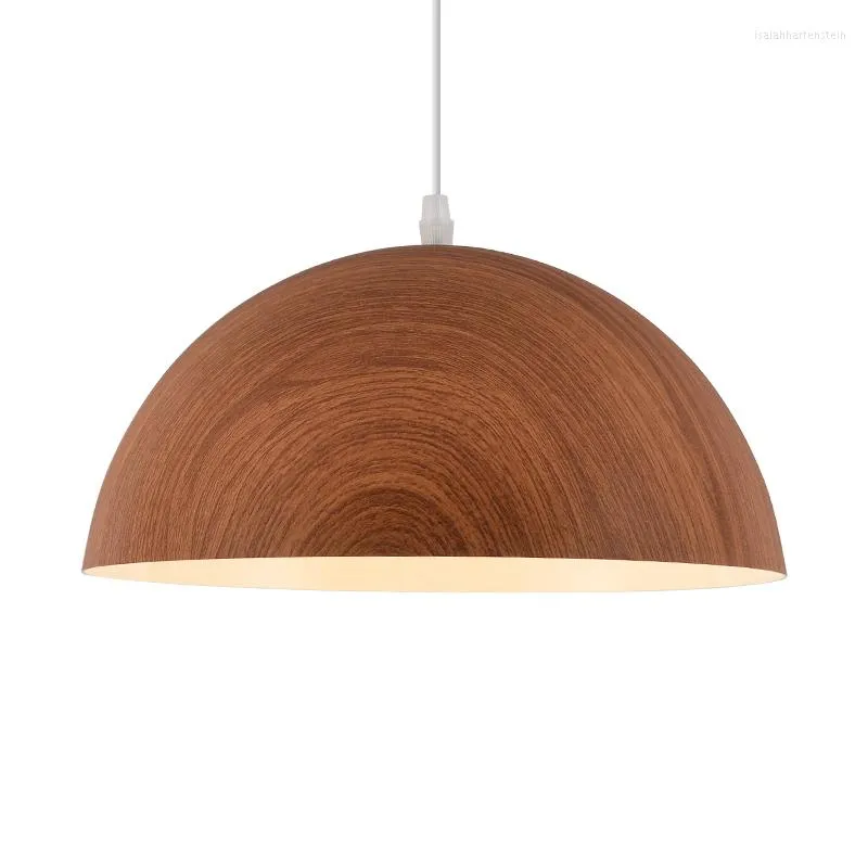 Lampade a sospensione Apparecchi di illuminazione a LED classici Lampada nordica Finto legno Cucina interna moderna Sala da pranzo Ristorante Decorazioni per la casa E27