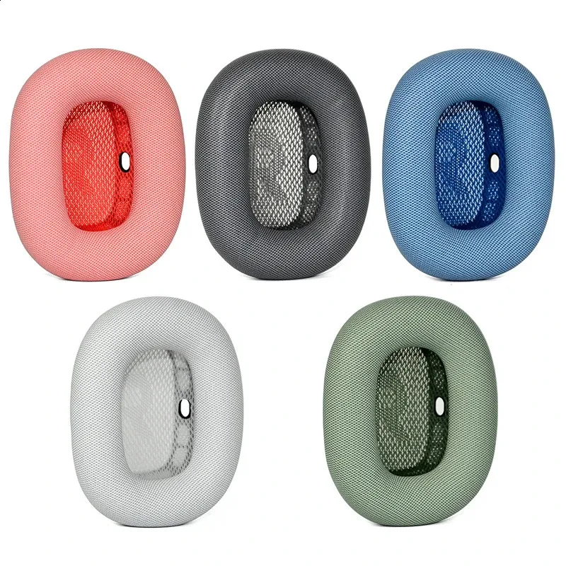 Earphone -tillbehör för AirPods Max Wireless Cover hörlursörkuddar Ersättning svamp headset Set reserv med stickad nätstruktur 231117