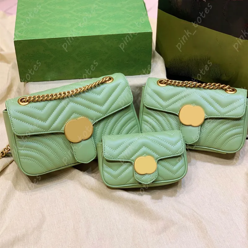 2023 moda marmont designers femininos bolsa de luxo bolsas de couro real cadeia de ouro compras cosméticos bolsas de ombro de tites lady wallet bolsa