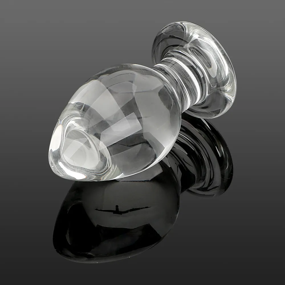 Analleksaker 20 mm 50 mm Big Butt Plug Dilator för kvinnor l Expander Glas Dildos Kvinna Onanist Kön Män 1_voghion.com