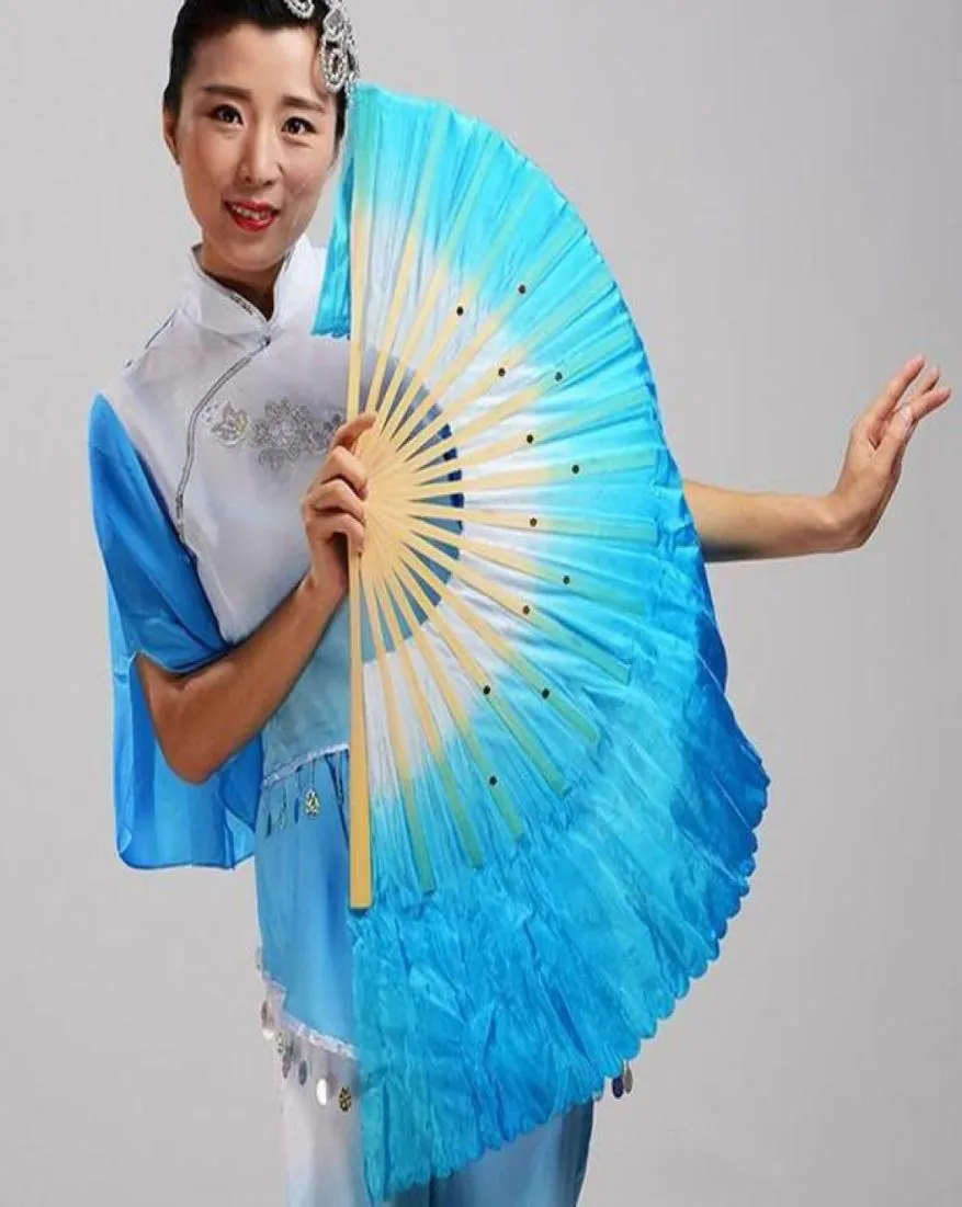 Festival Çin İpek Dans Fan El Yapımı Hayranlar Göbek Dans Danslar 5 Renk Epakket 5555988