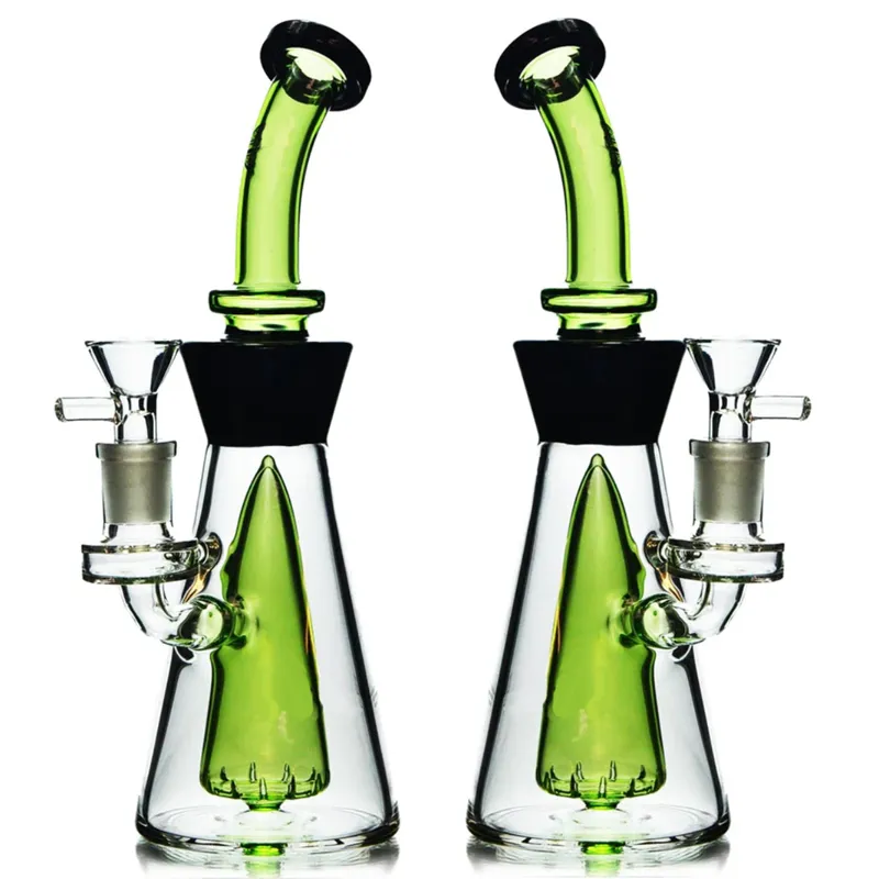 Vintage 11inch Glass Bong Hookah Smoking Water Pipe peut mettre le logo du client par DHL UPS