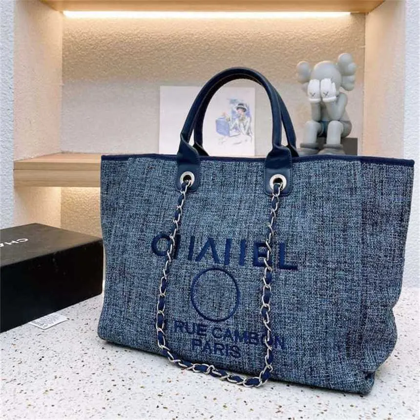50% zniżki na luksusowe klasyczne damskie torebki designerskie na płótnie haftowane paczki plażowe łańcuchy worków