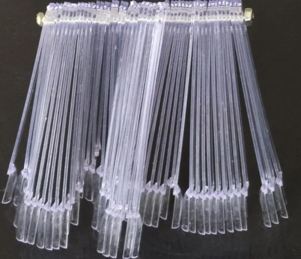 50PCS Transparant Clear Valse Nail Art Tips Stick Display Praktijk Fan Board Fake Nail Gereedschap Set2609823