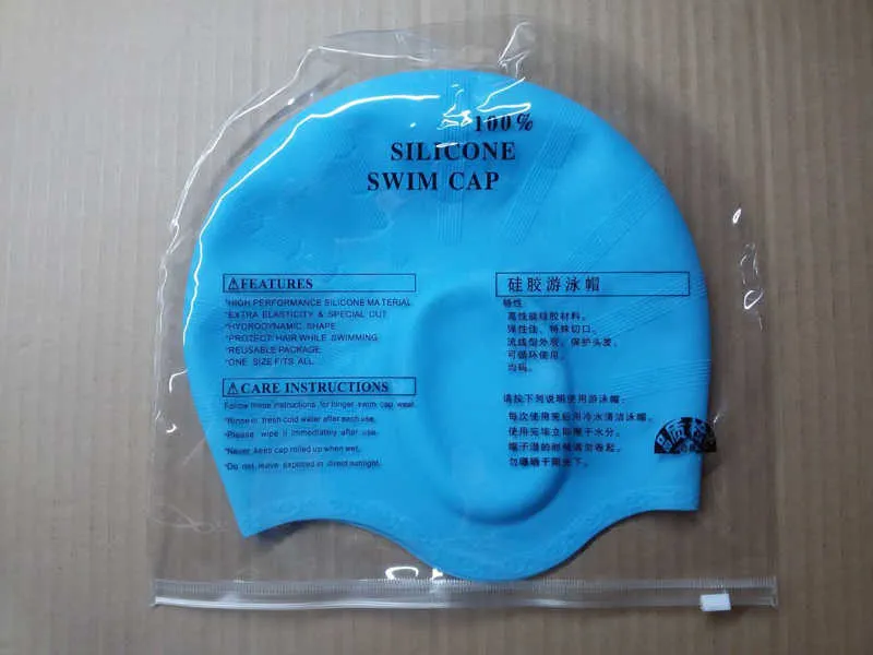 surfing Silicone Swimming Cap With Ear Cover
