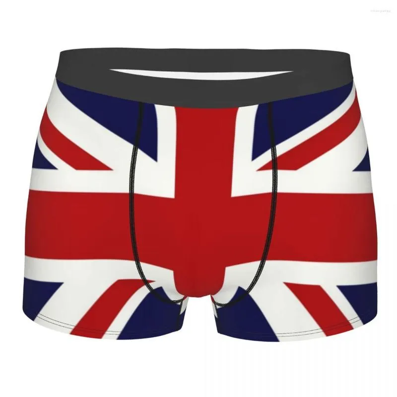 Underpants Union Jack Flag Of The UK Underwear Male Sexy Printed Customized British Proud Boxer Briefs Shorts Panties Breathbale