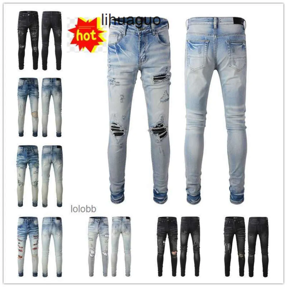 New Designer Jean Clothing 2023 am Arrivals amirly Mens Luxury ami Denim Jeans Holes Trousers amirlies COOLGUY Biker Pants Man amiiri imiri AADS